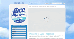 Desktop Screenshot of lucevacationrentals.com
